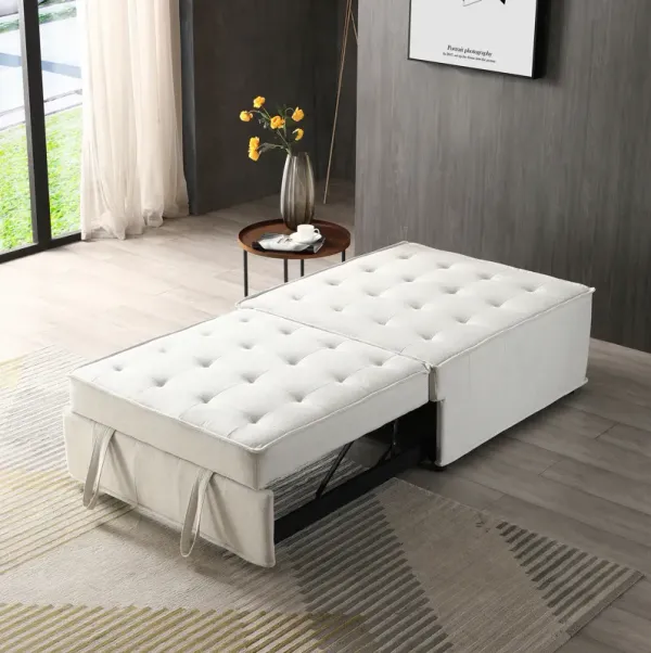 Streamdale Linen Ottoman Sofa Bed (Beige)