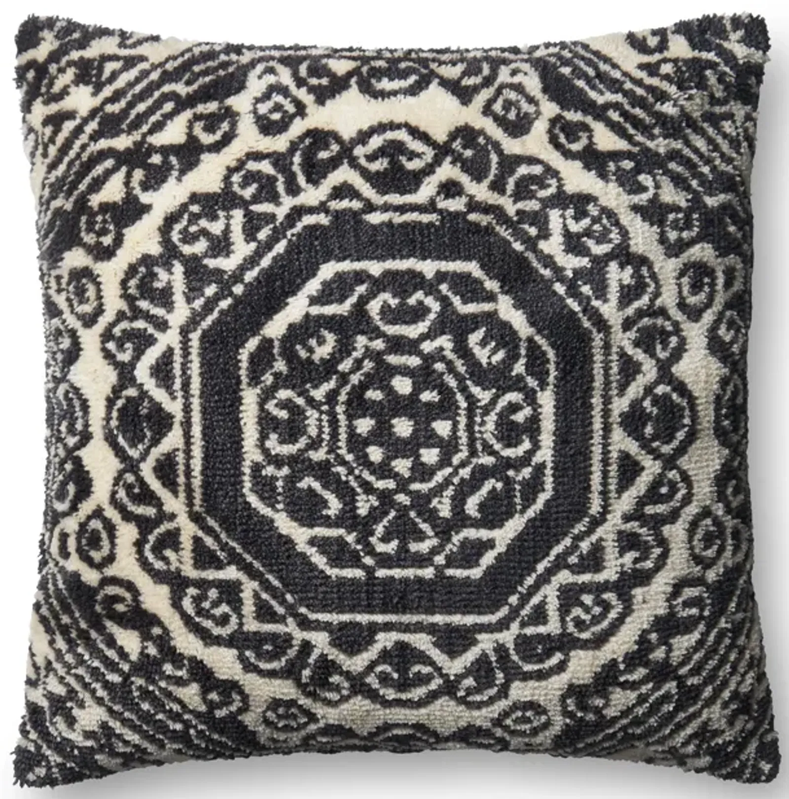 P0578 Black/White 22"x22" Poly Pillow