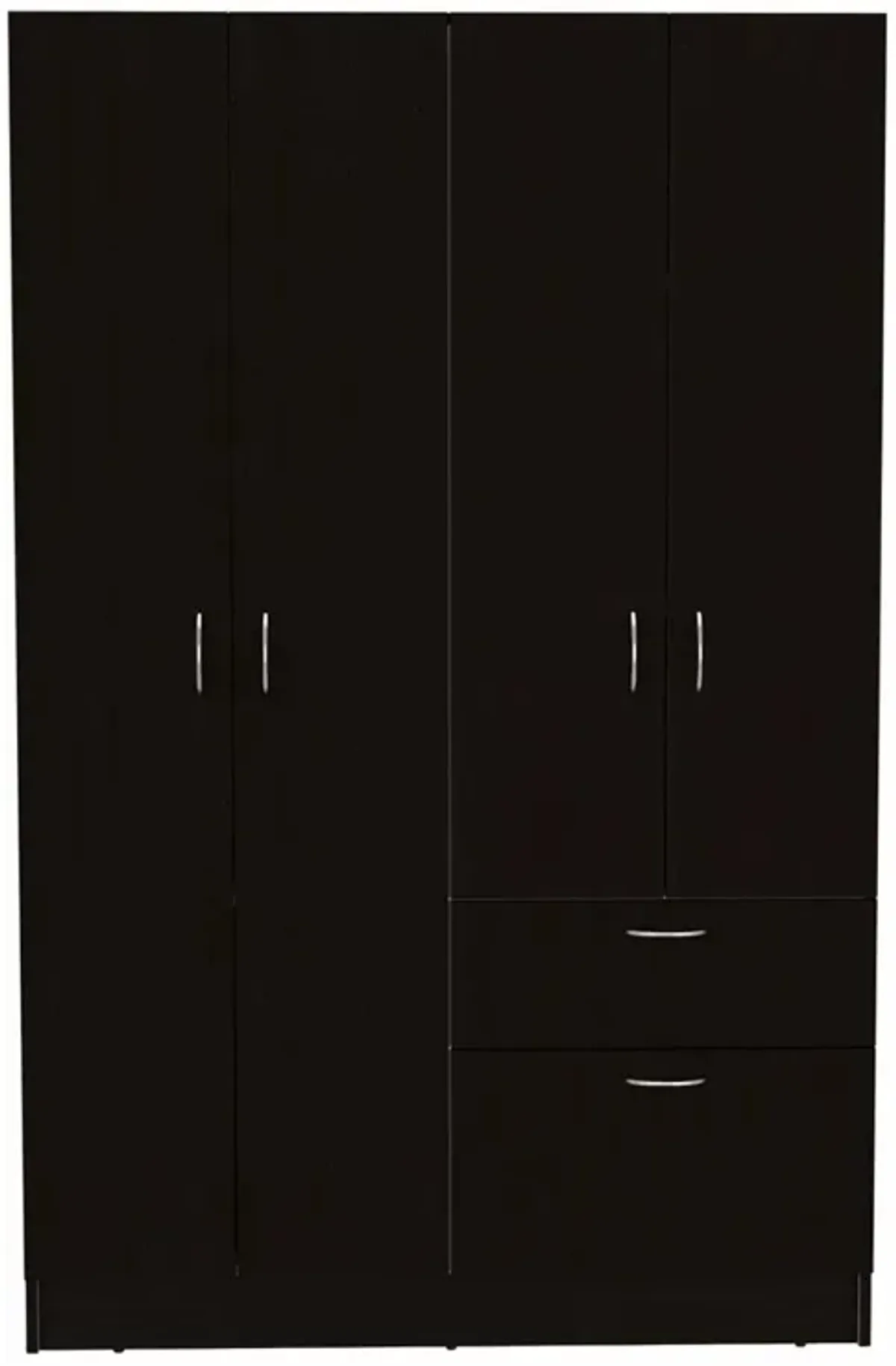 Maltby 1-Drawer Rectangle Armoire Black Wengue And White