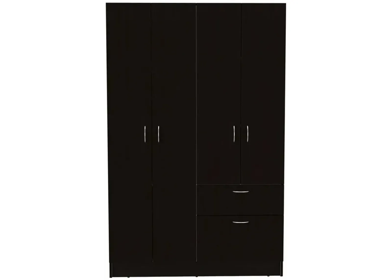 Maltby 1-Drawer Rectangle Armoire Black Wengue And White