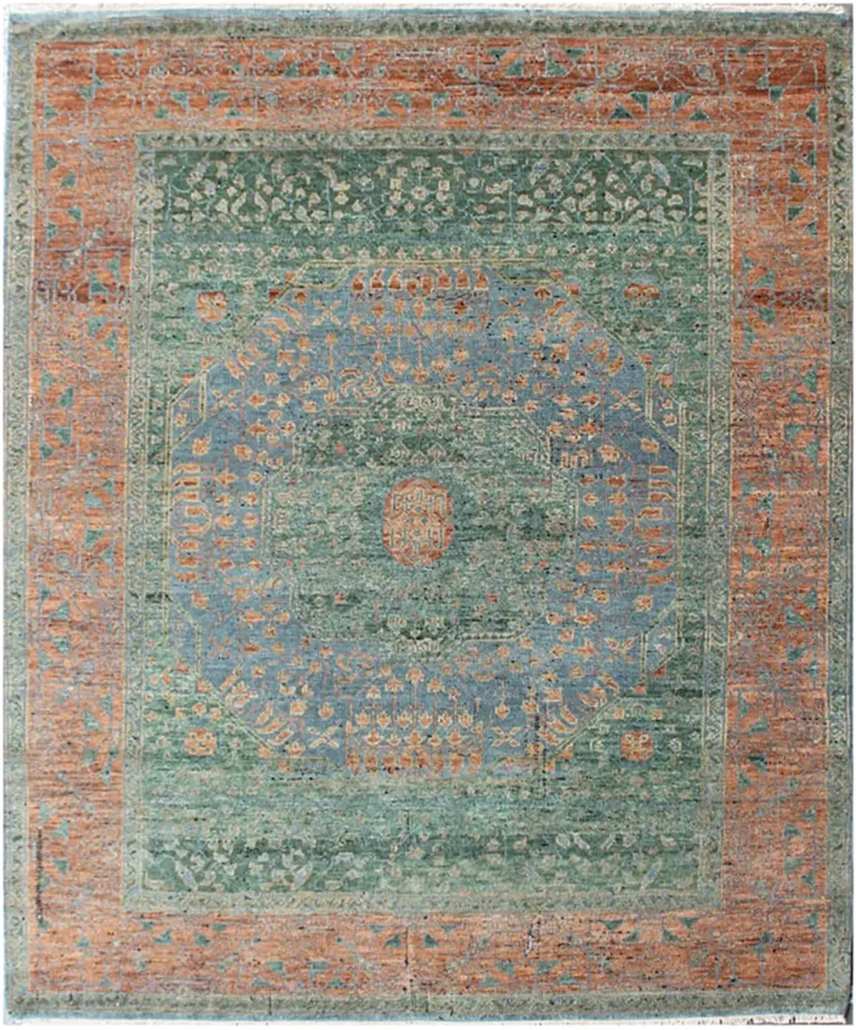 Polaris POL42535 Green 9" x 12" Rug