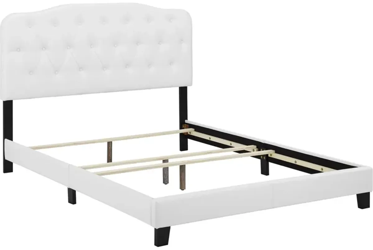 Modway - Amelia Twin Faux Leather Bed White