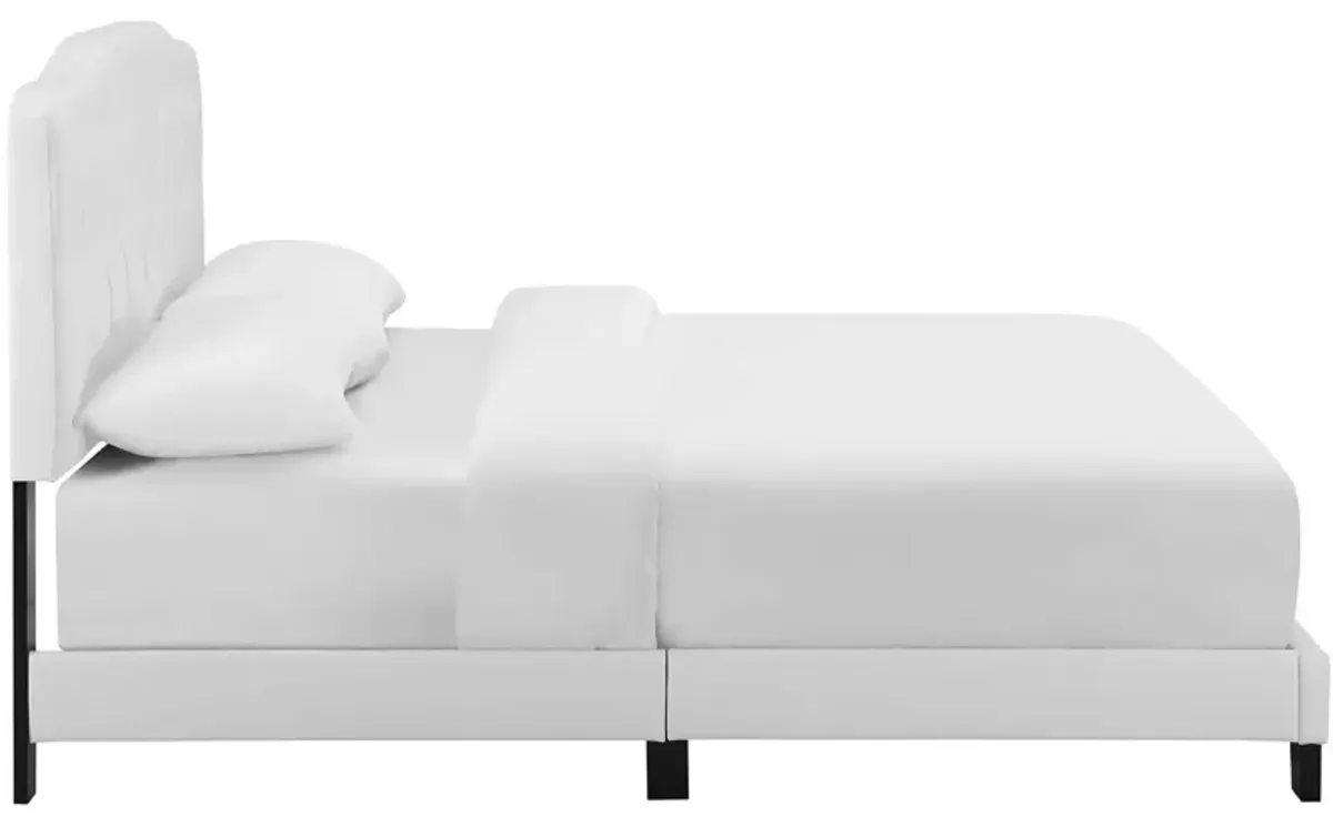 Modway - Amelia Twin Faux Leather Bed White