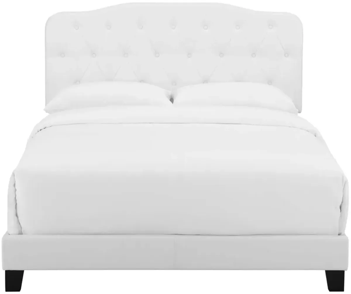 Modway - Amelia Twin Faux Leather Bed White