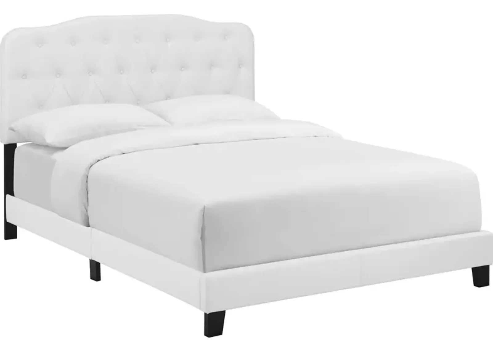 Modway - Amelia Twin Faux Leather Bed White