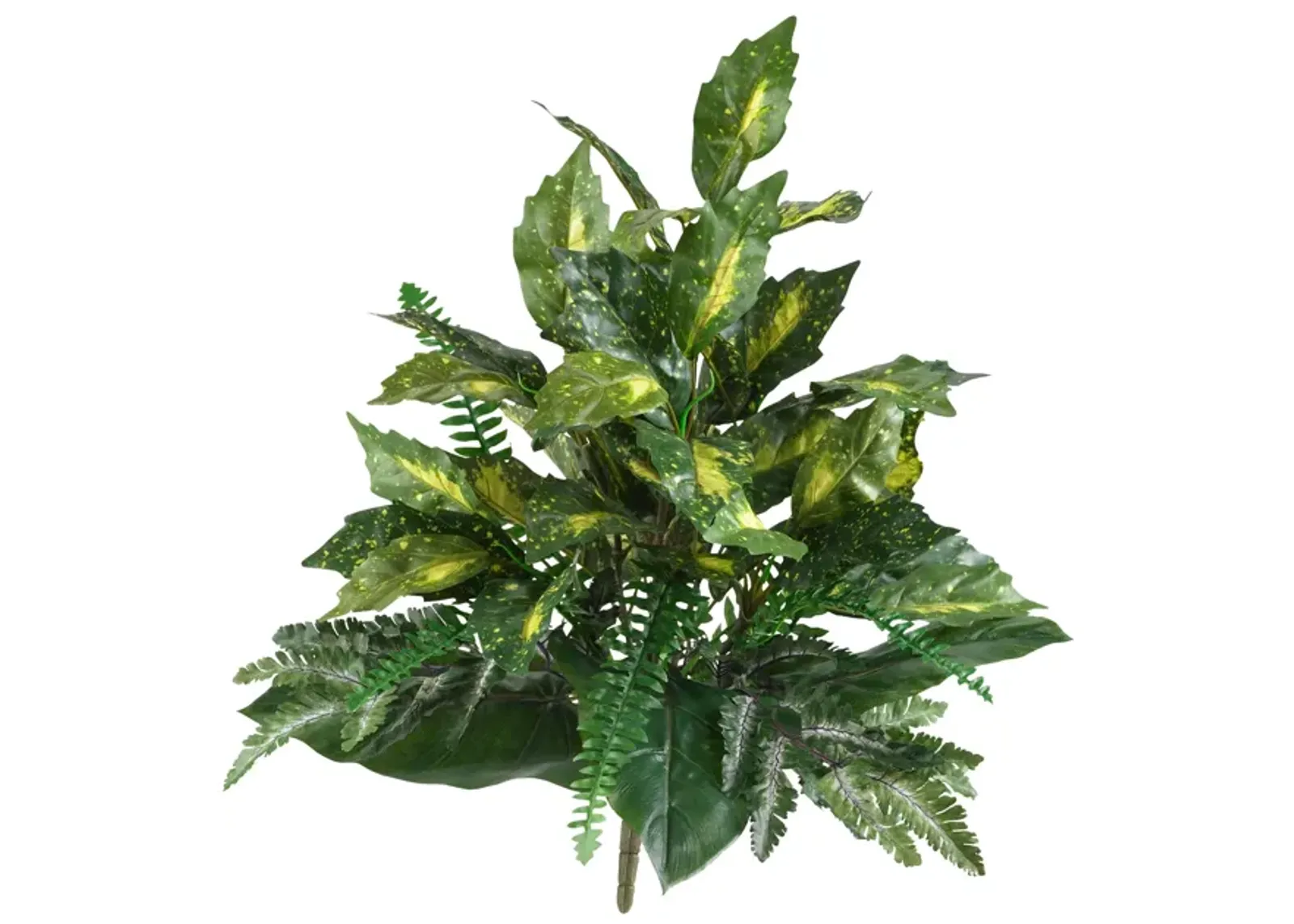 HomPlanti 25" Mixed Greens Artificial Plant (Set of 2)