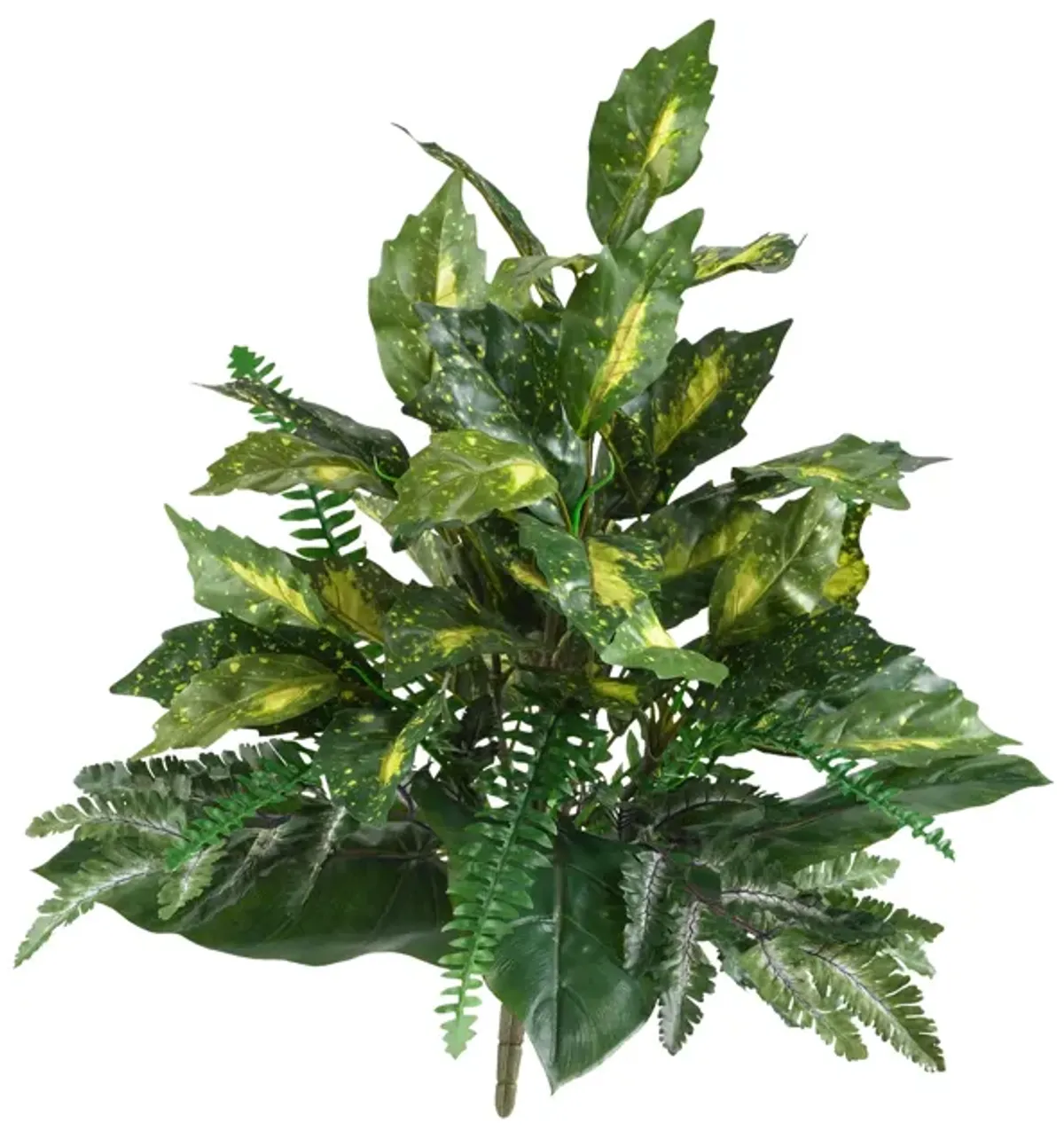 HomPlanti 25" Mixed Greens Artificial Plant (Set of 2)