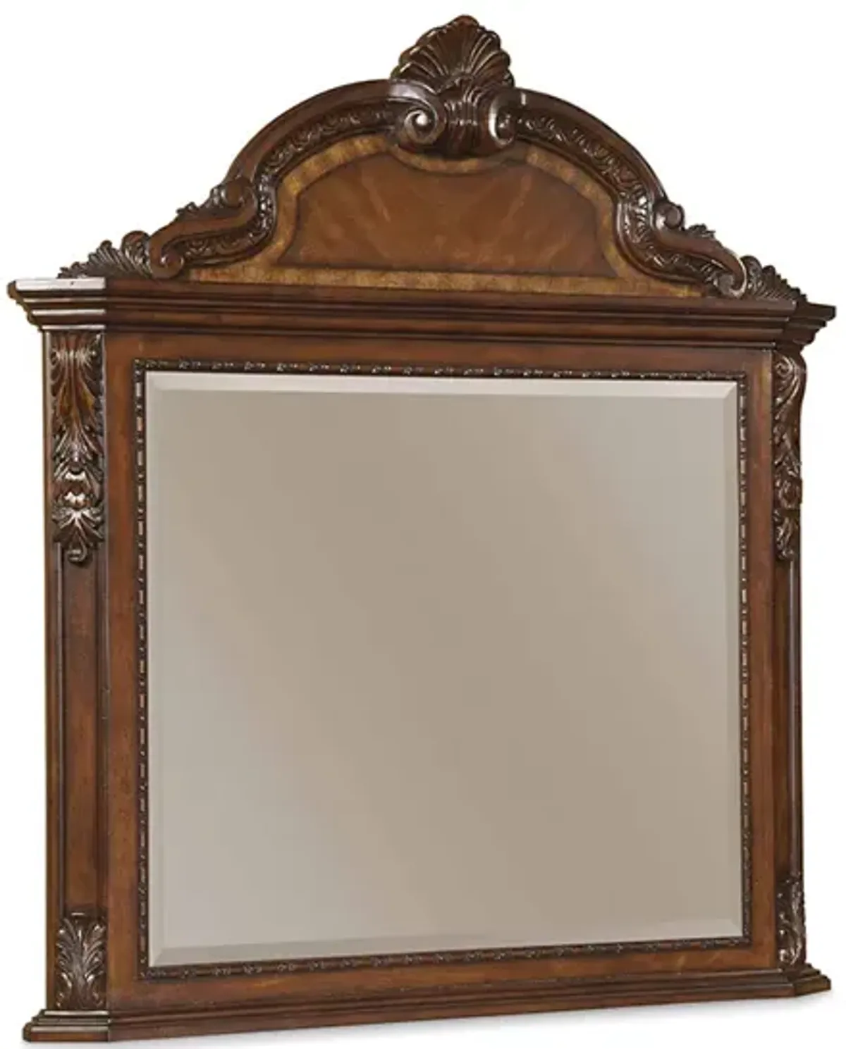 Old World Crowned Landscape Mirror