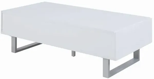 Atchison 2-drawer Coffee Table High Glossy White