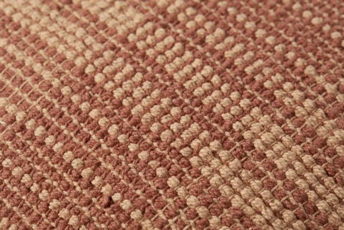 Penelope PMH0034 Terracotta 18''x18'' Polyester Pillow by Magnolia Home by Joanna Gaines x Loloi