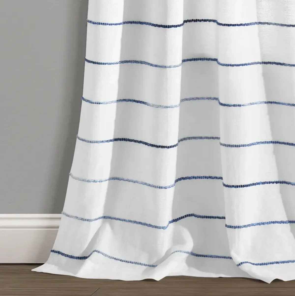 Ombre Stripe Yarn Dyed Cotton Window Curtain Panels