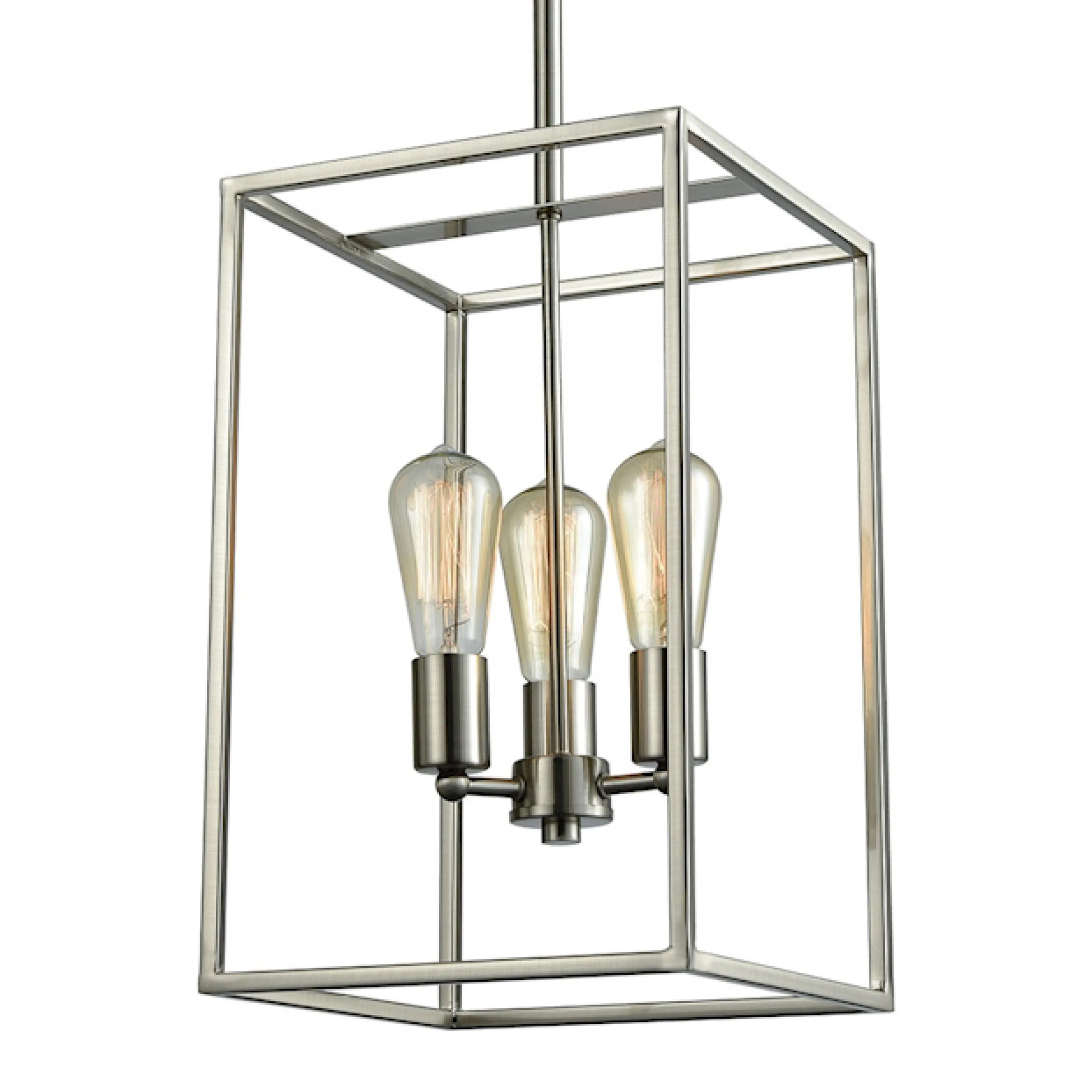 Williamsport 10'' Wide 3-Light Nickel Chandelier