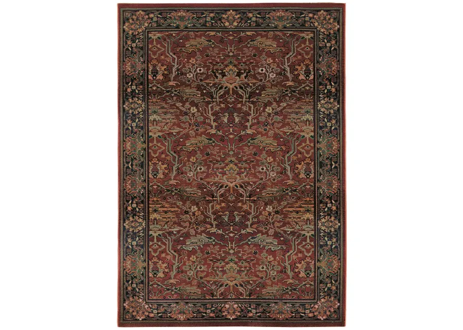 Kharma 6'7" x 9'1" Red Rug