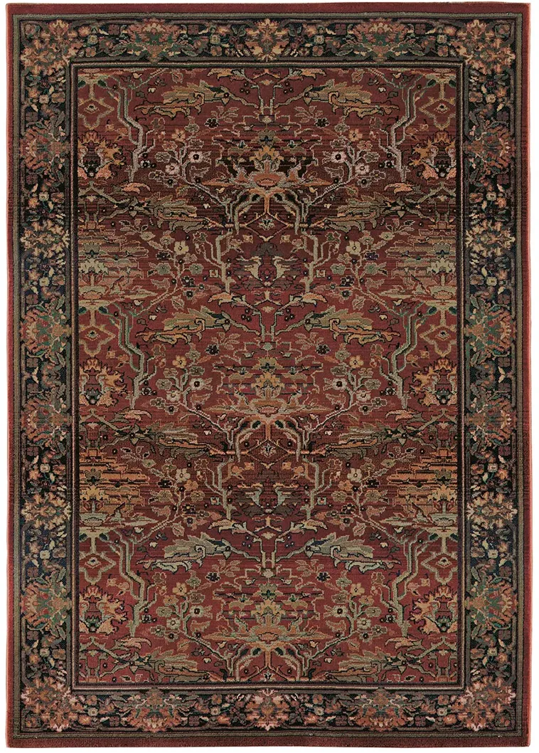 Kharma 6'7" x 9'1" Red Rug