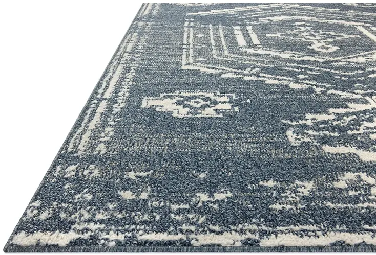 Gigi Denim/Ivory 2'7" x 7'6" Runner Rug by Magnolia Home by Joanna Gaines x Loloi