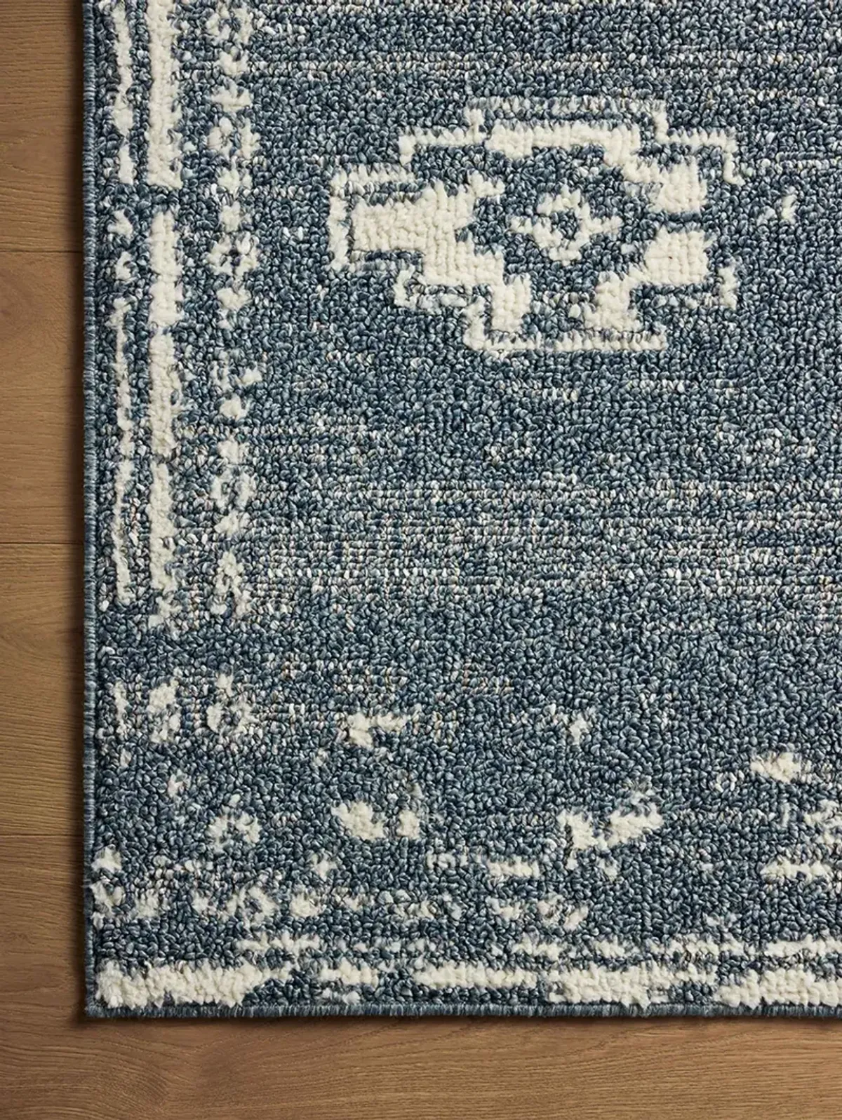 Gigi Denim/Ivory 2'7" x 7'6" Runner Rug by Magnolia Home by Joanna Gaines x Loloi