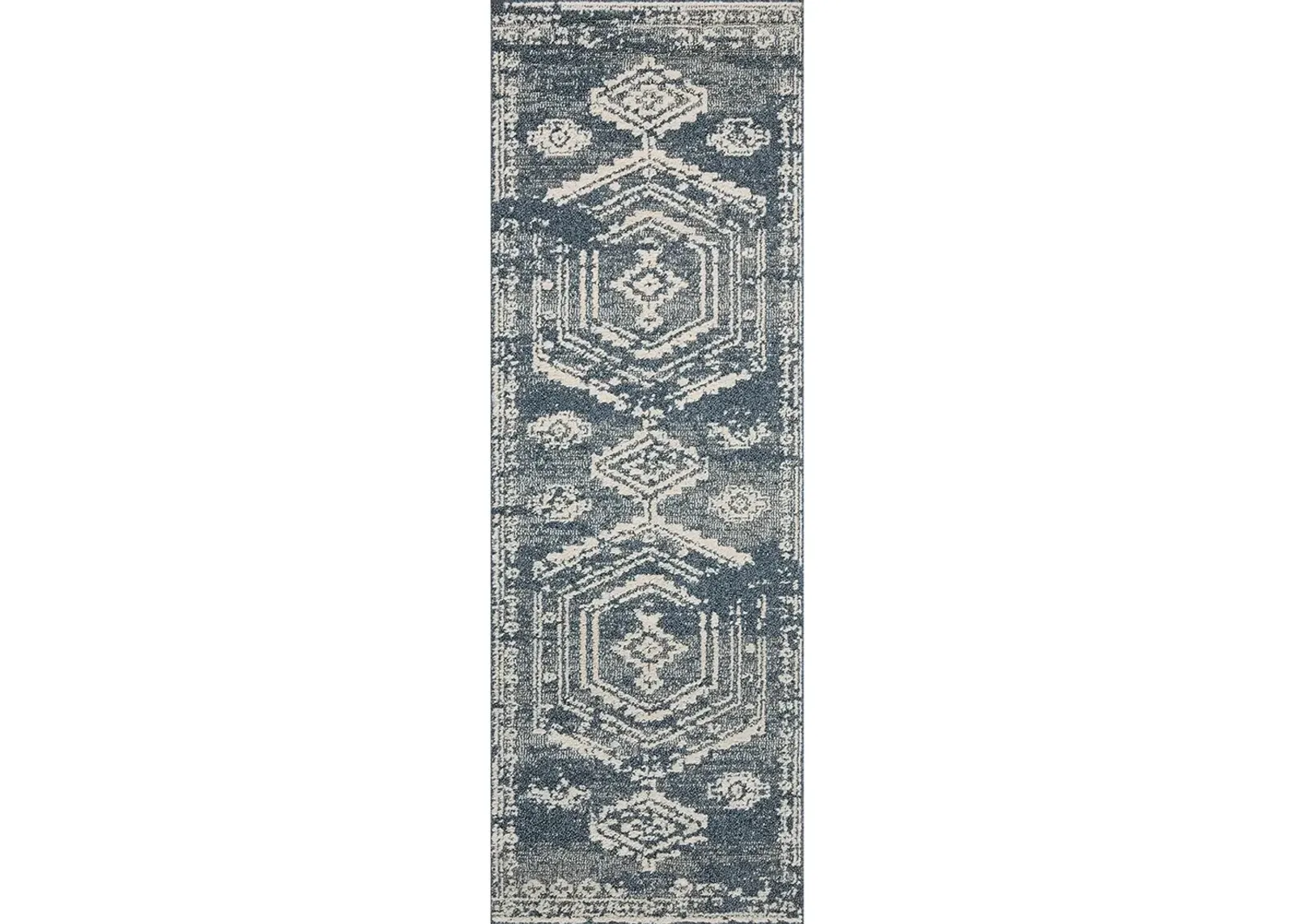 Gigi Denim/Ivory 2'7" x 7'6" Runner Rug by Magnolia Home by Joanna Gaines x Loloi