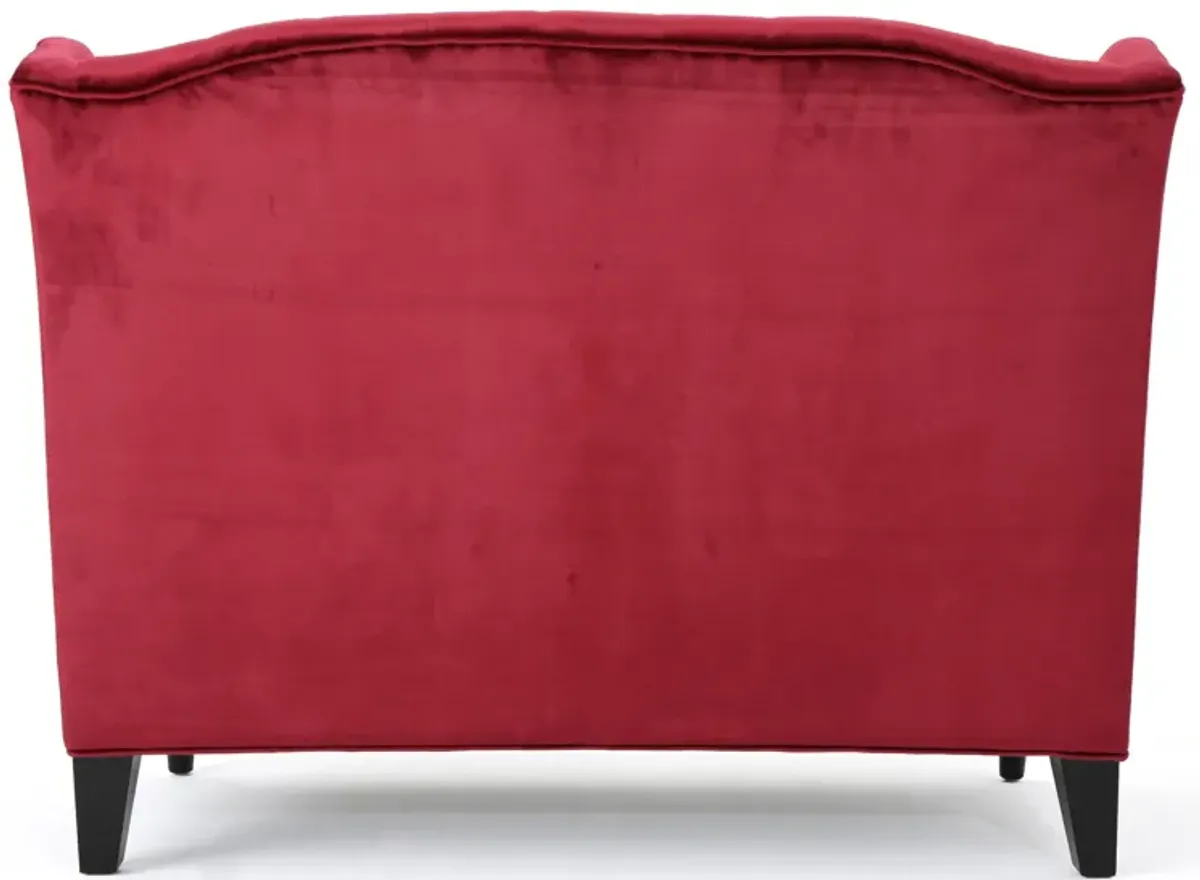 Merax Modern Velvet Loveseat Sofa