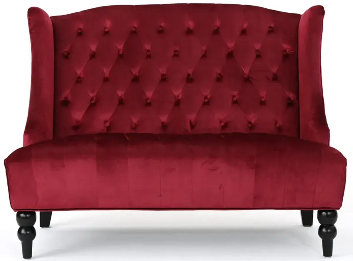 Merax Modern Velvet Loveseat Sofa