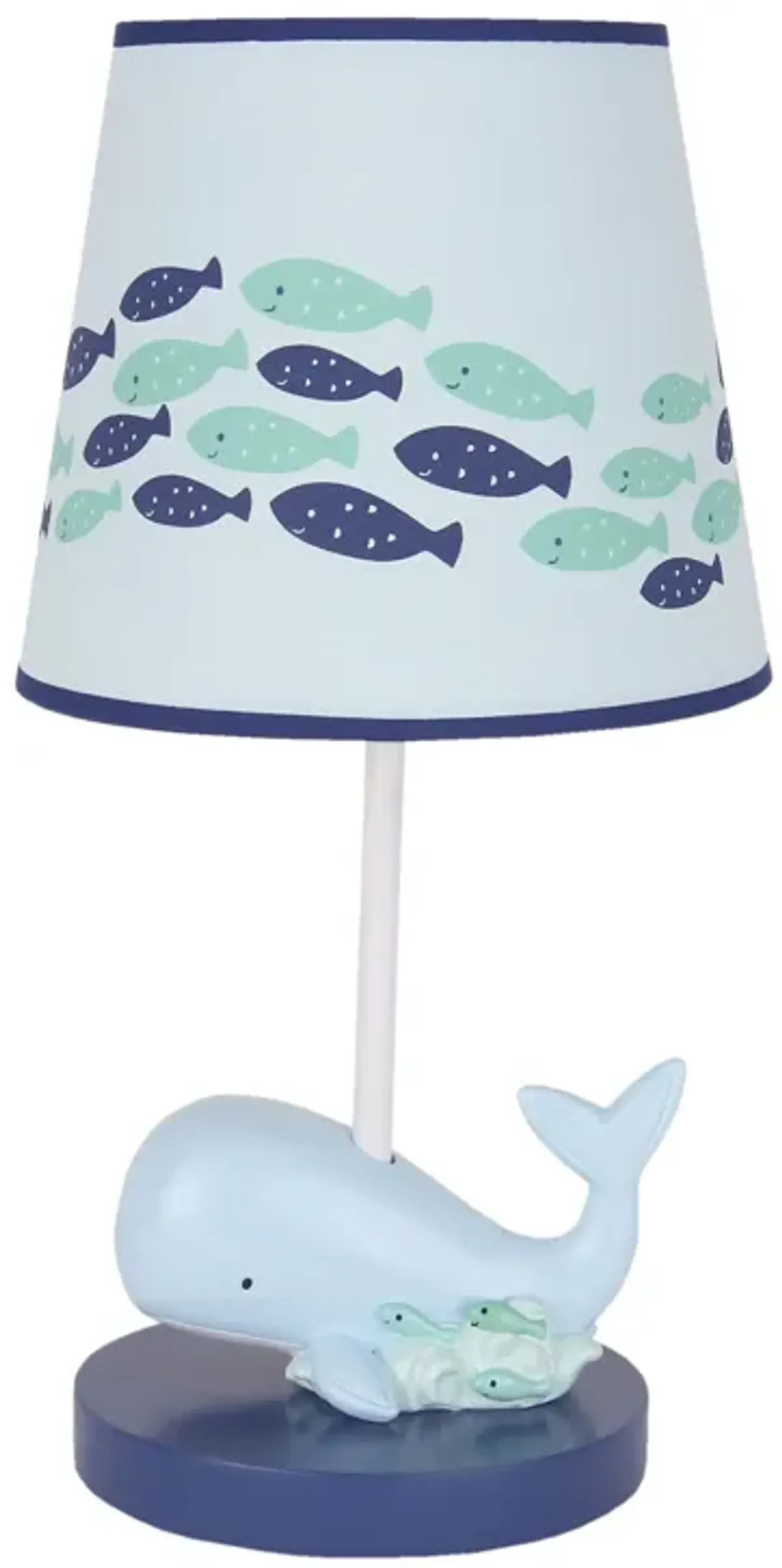 Lambs & Ivy Oceania Blue Ocean/Sea/Nautical Nursery Lamp with Shade & Bulb