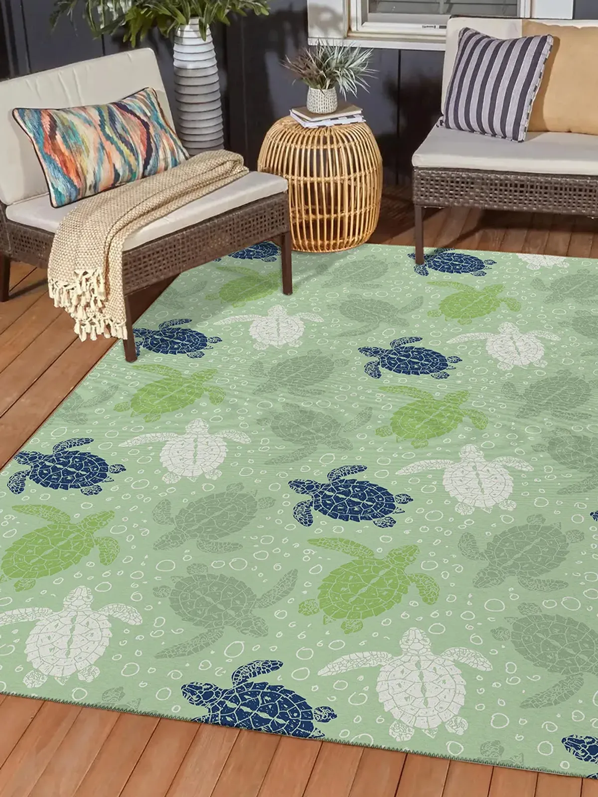 Seabreeze SZ13 Aloe 3' x 5' Rug