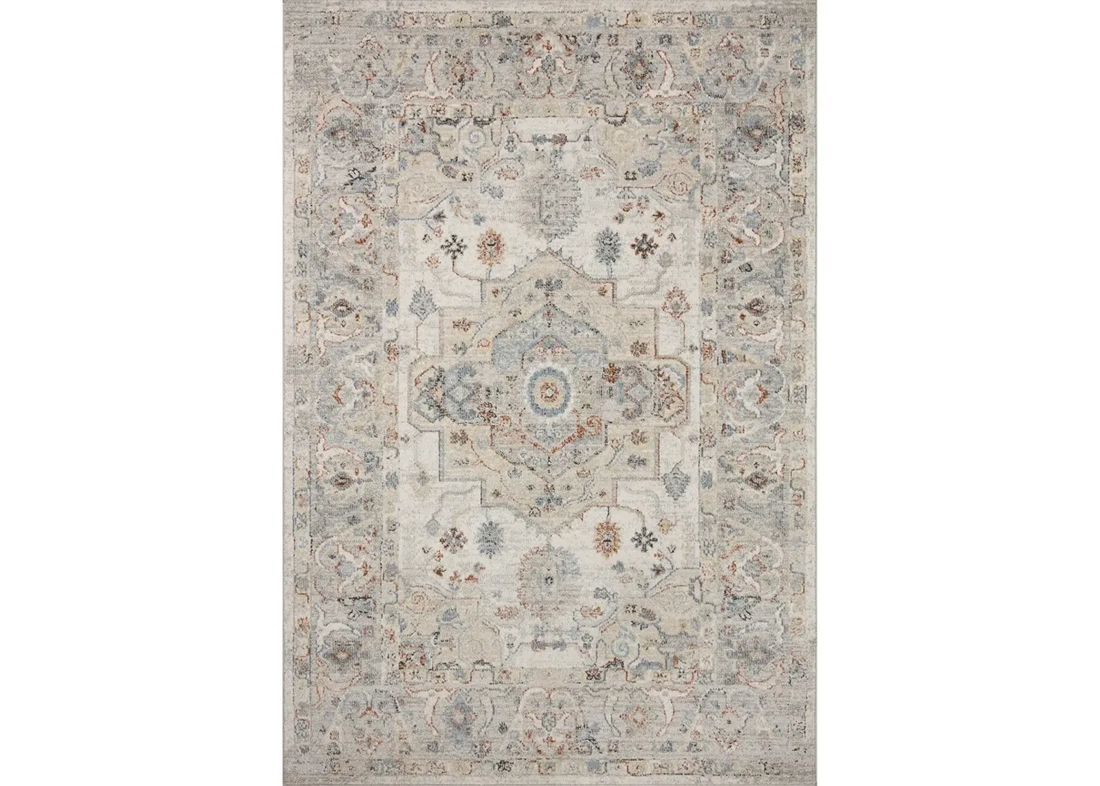 Odette ODT09 Ivory/Multi 6'7" x 9'6" Rug