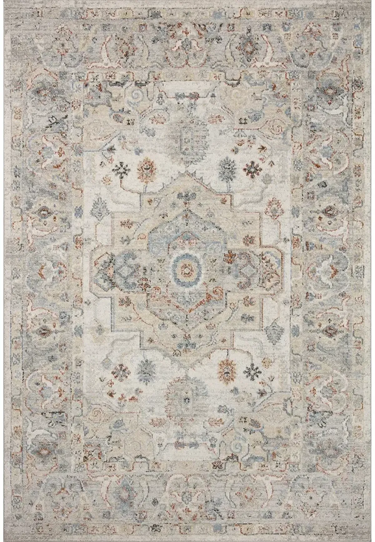 Odette ODT09 Ivory/Multi 6'7" x 9'6" Rug