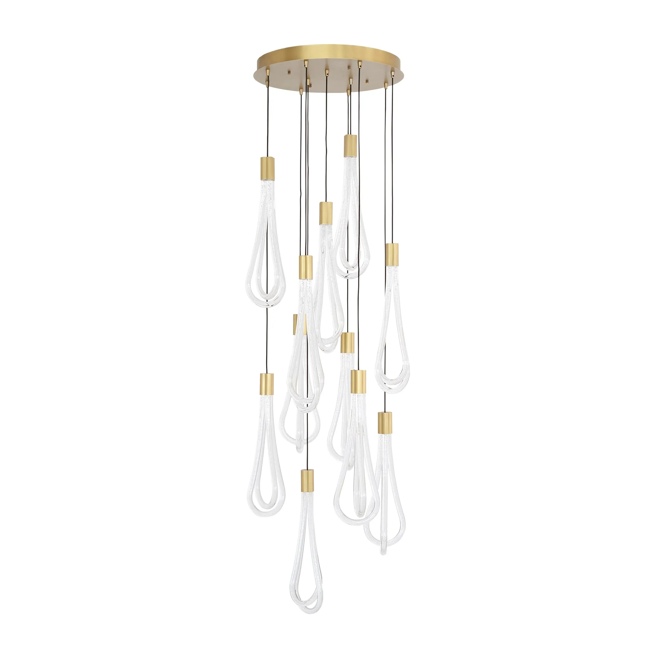 Round Layered Raindrop Chandelier