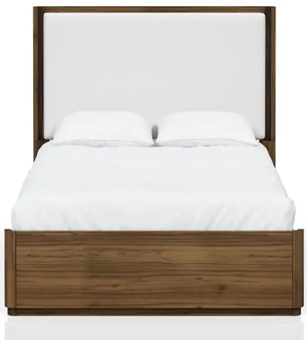 Summerfield Queen Upholstered Bed in Walnut Finish