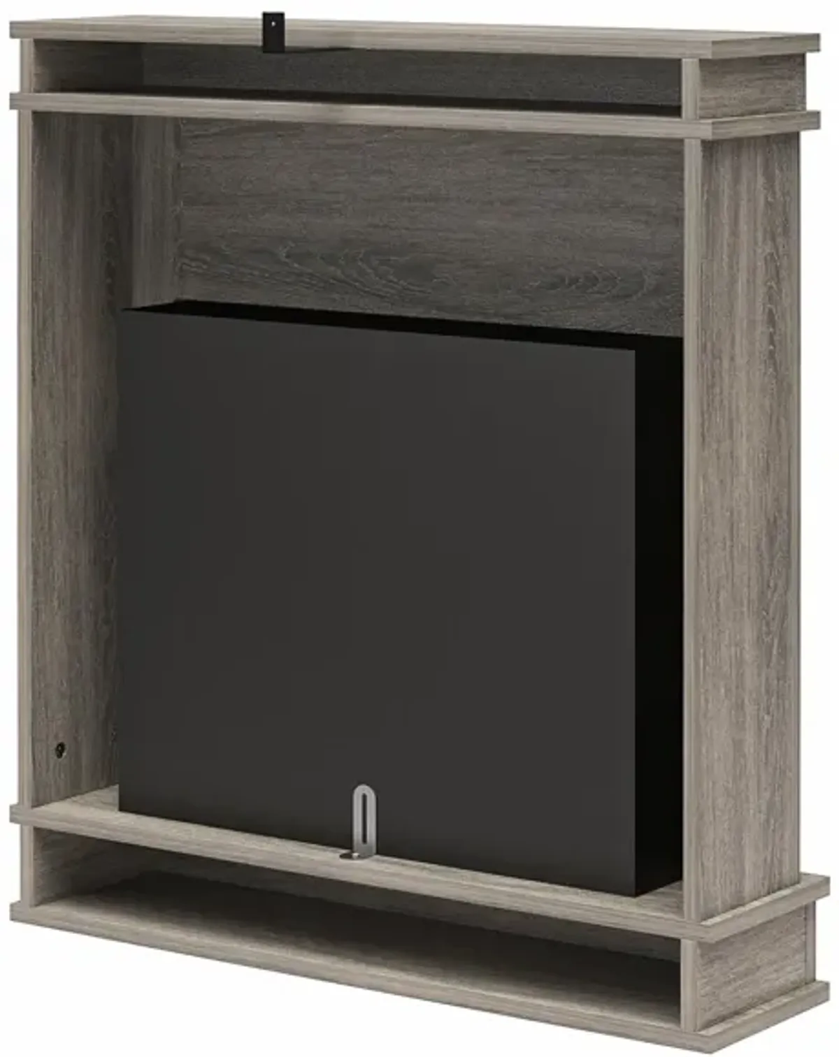 Ameriwood Home Mateo Electric Fireplace Space Heater with Mantel and Touchscreen Display