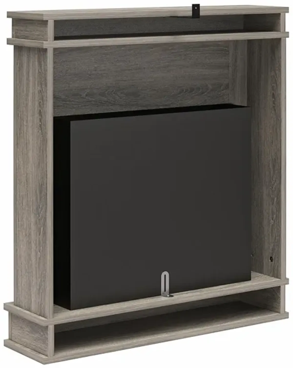 Ameriwood Home Mateo Electric Fireplace Space Heater with Mantel and Touchscreen Display