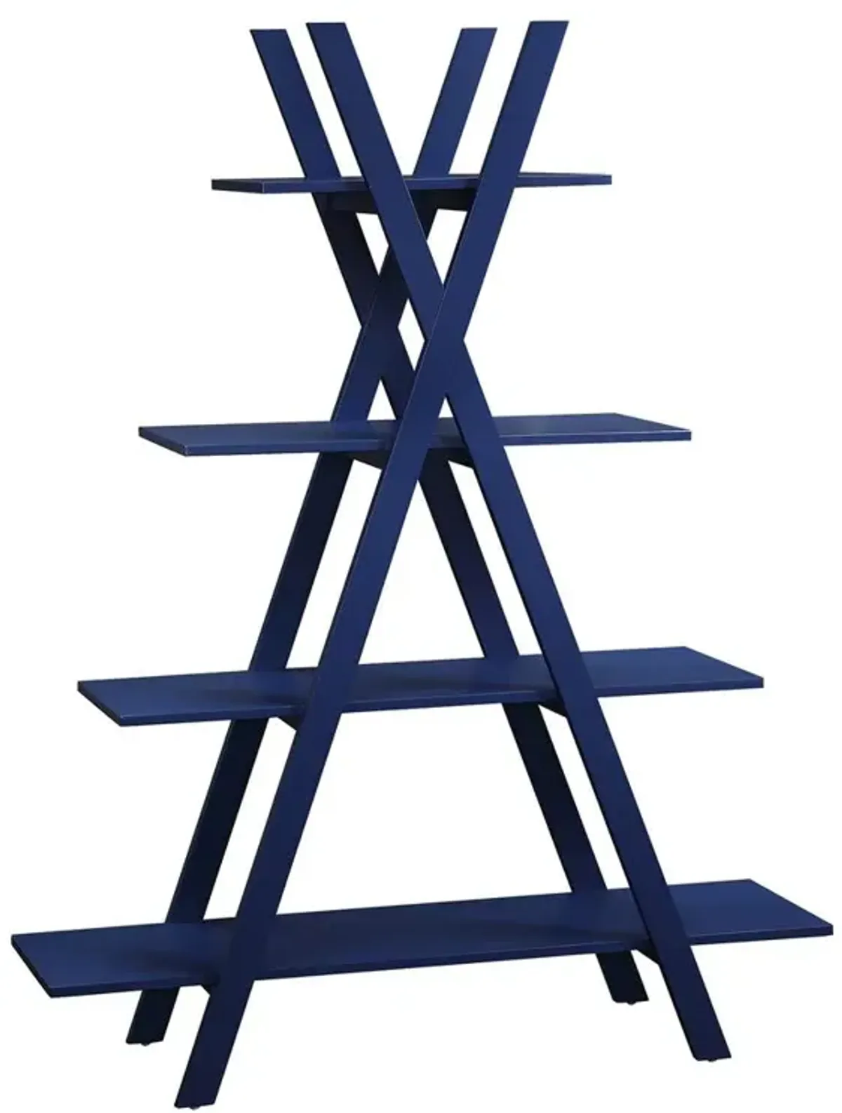 Convenience Concepts Oxford A Frame Bookshelf, Cobalt Blue