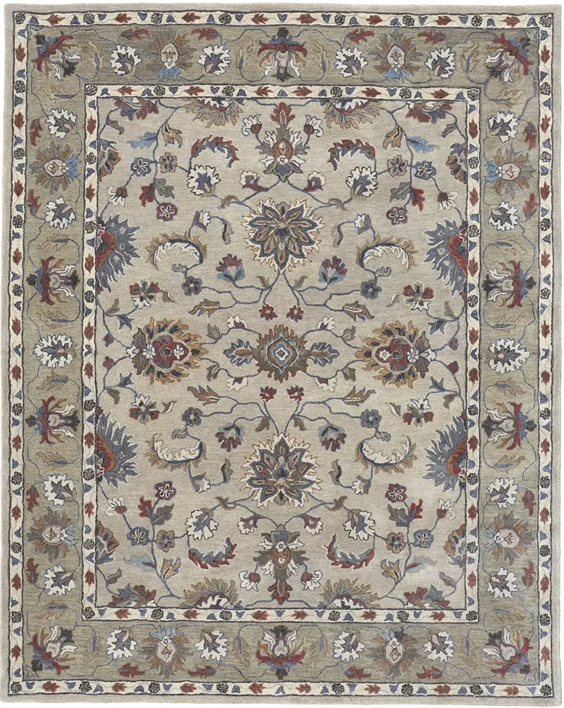 Rylan 8642F Ivory/Taupe/Blue 8' x 10' Rug