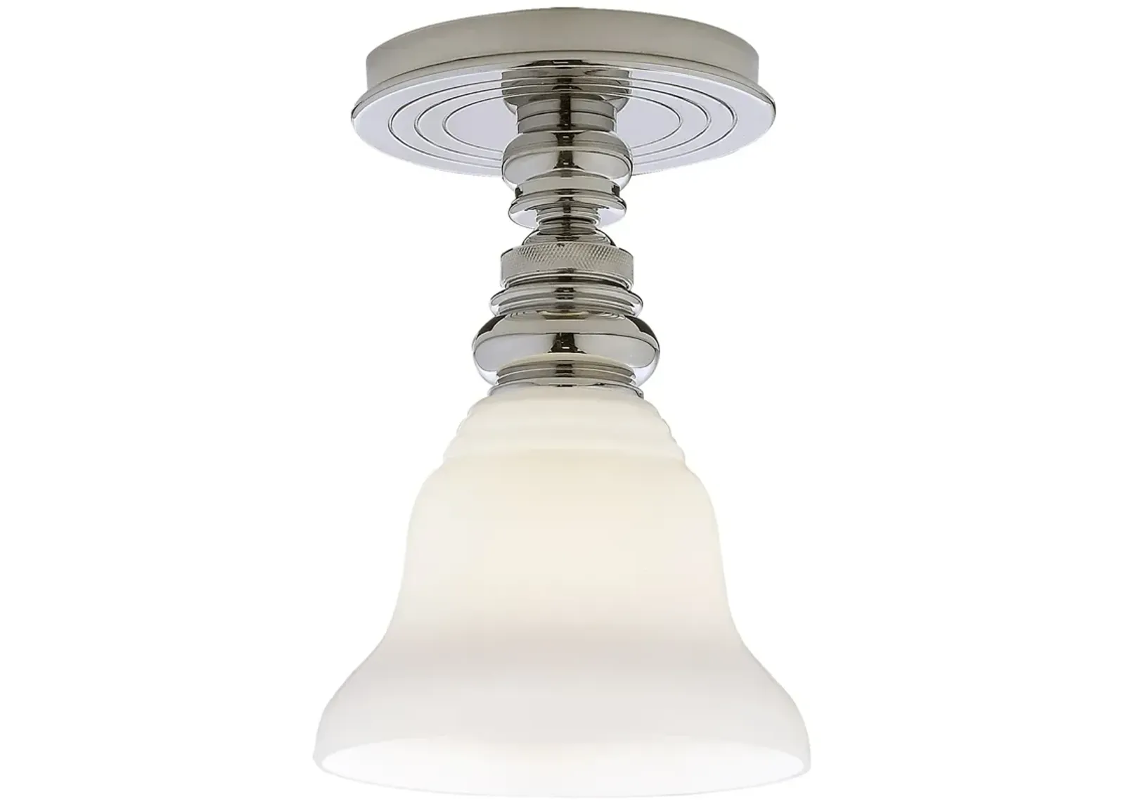 Boston Single Flush Mount in Polished Nickel