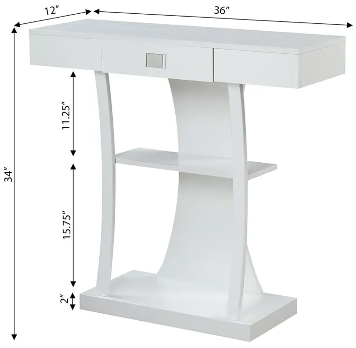 Convience Concept, Inc. Newport Harri Console Table