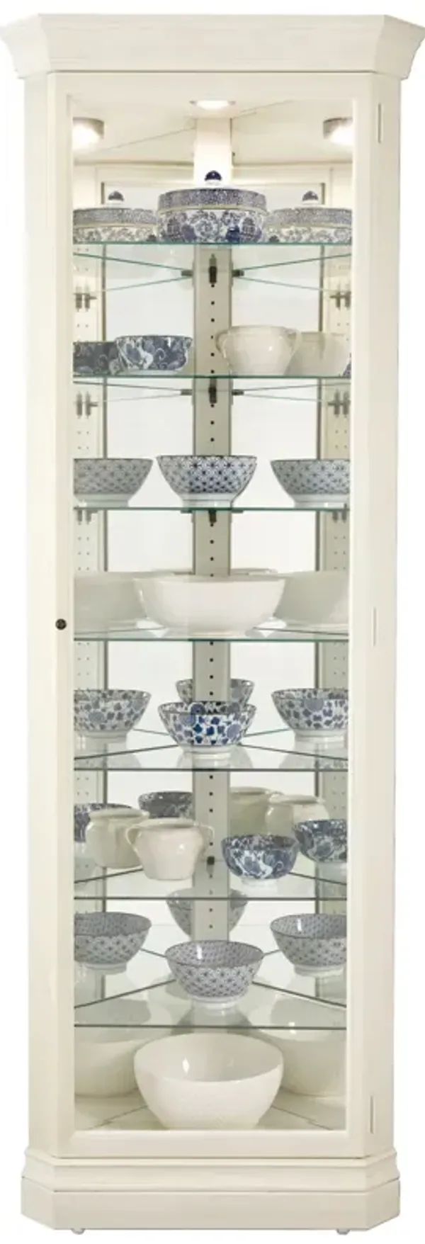 680642 Delia II Corner Curio Cabinet