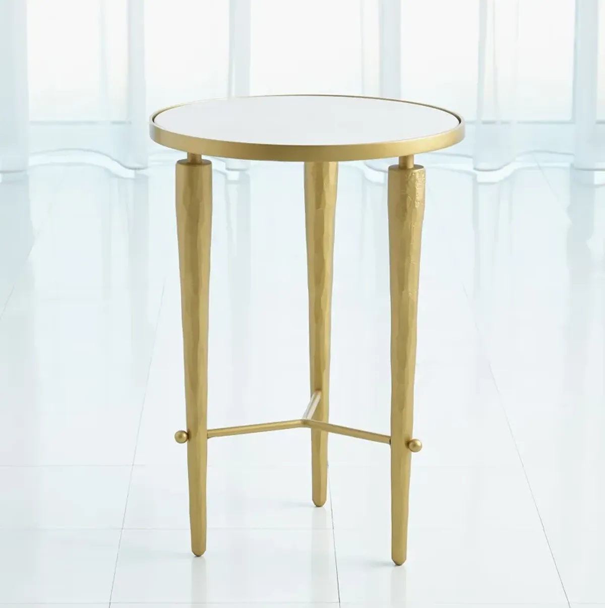 Jasper Accent Table- Brass