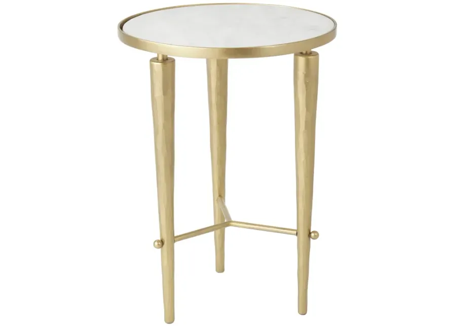 Jasper Accent Table- Brass