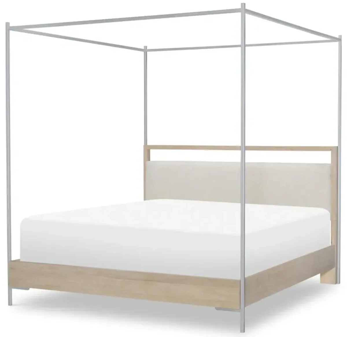 Biscayne Upholstered King Canopy Bed