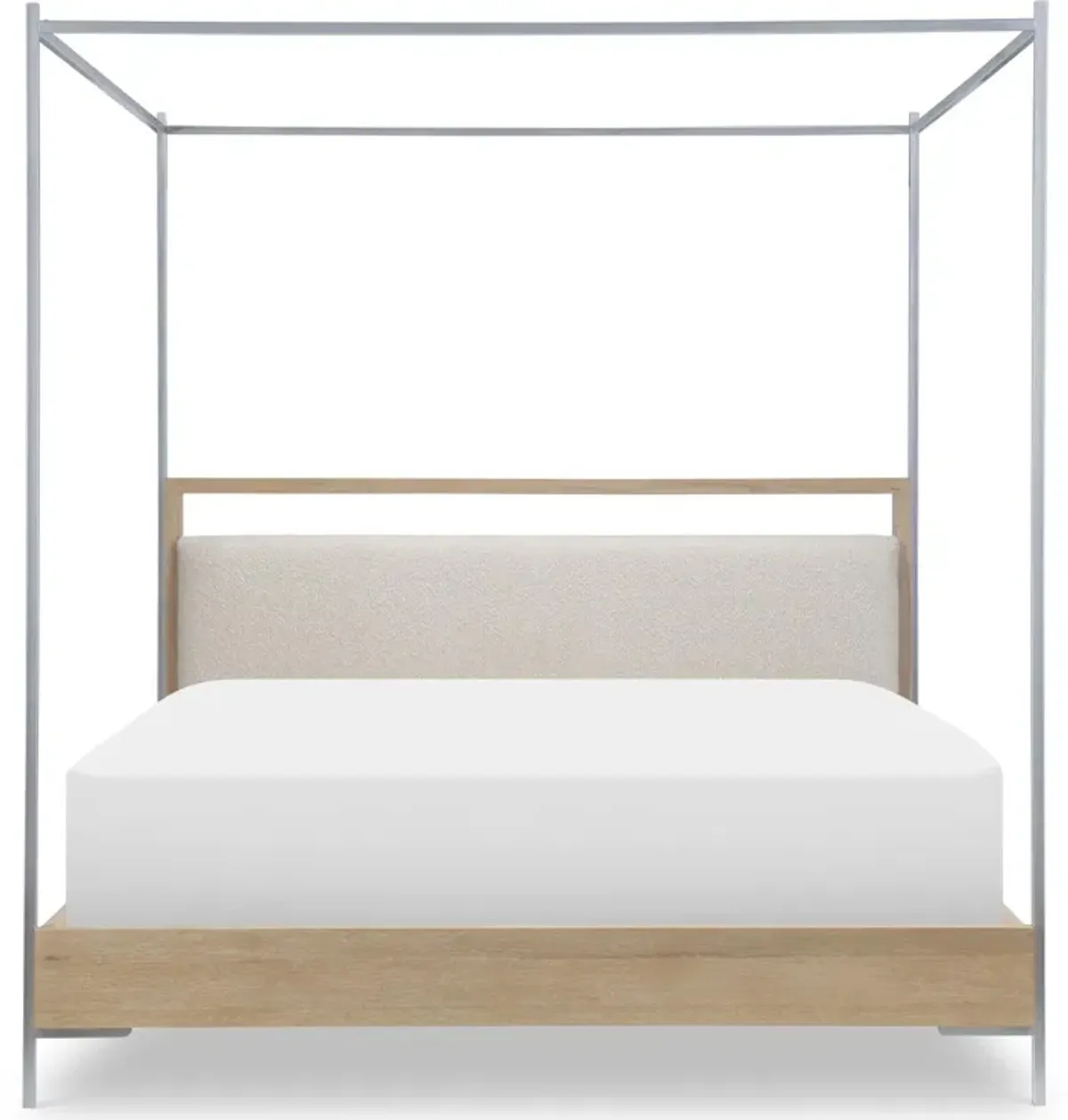 Biscayne Upholstered King Canopy Bed