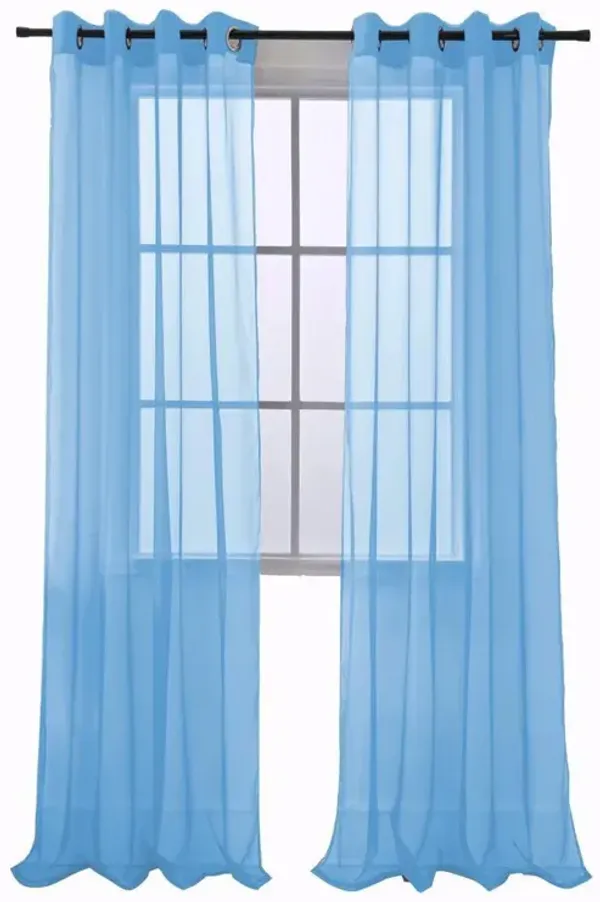 RT Designers Collection Cara One Sheer Grommet Light Filtering Curtain Panel