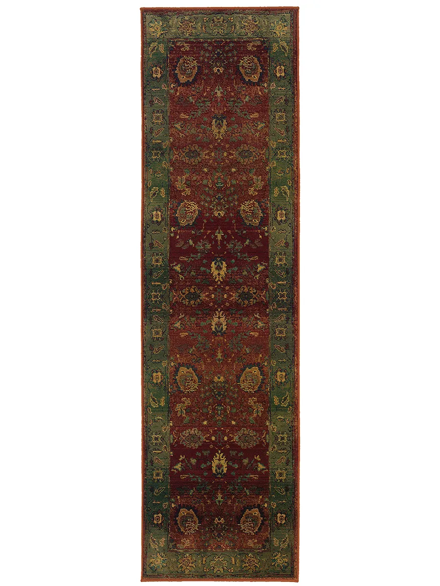 Kharma 2'6" x 9'1" Red Rug