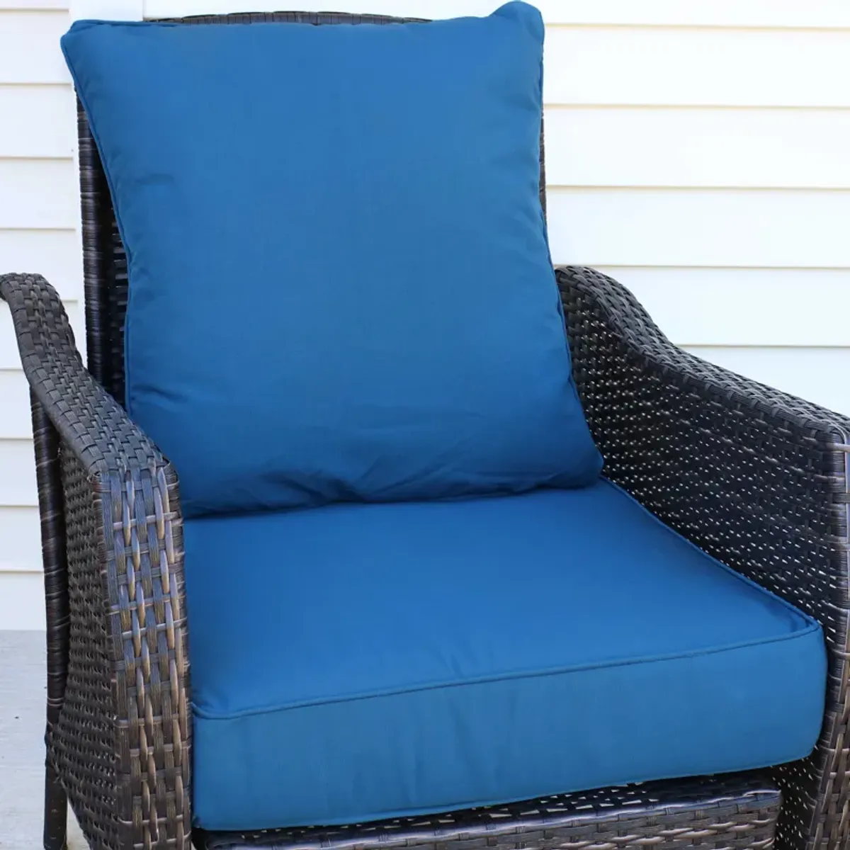 Sunnydaze Indoor/Outdoor Polyester Back and Seat Cushions