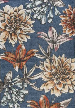 Blue/Orange/Cream color