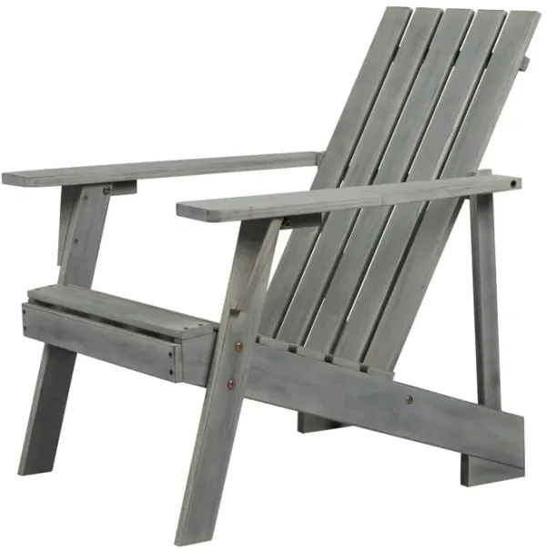 Irving Outdoor Patio Modern Acacia Wood Adirondack Chair