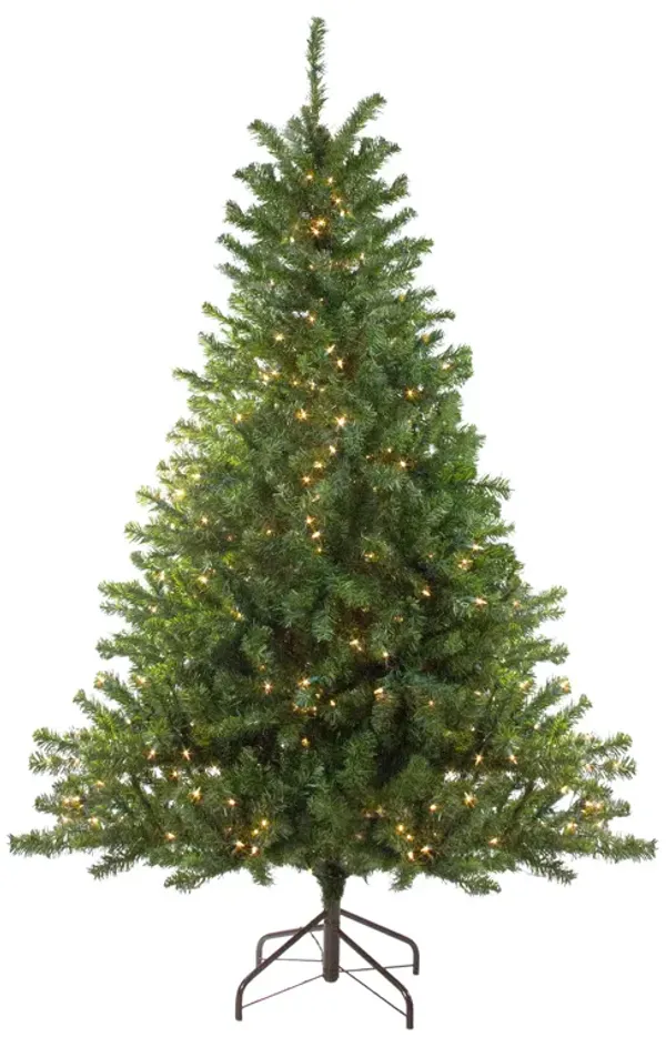 10' Pre-Lit Medium Canadian Pine Artificial Christmas Tree  Clear Lights