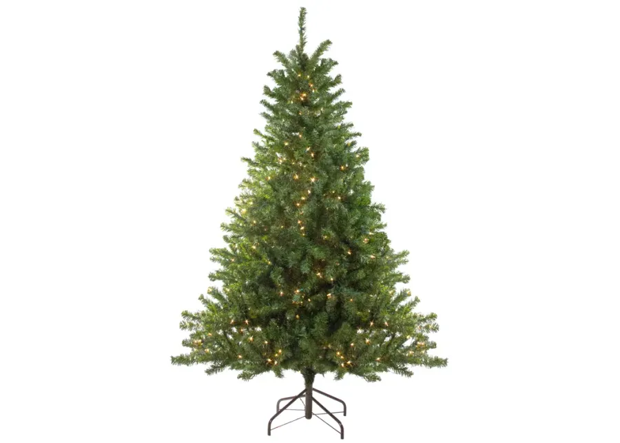 10' Pre-Lit Medium Canadian Pine Artificial Christmas Tree  Clear Lights