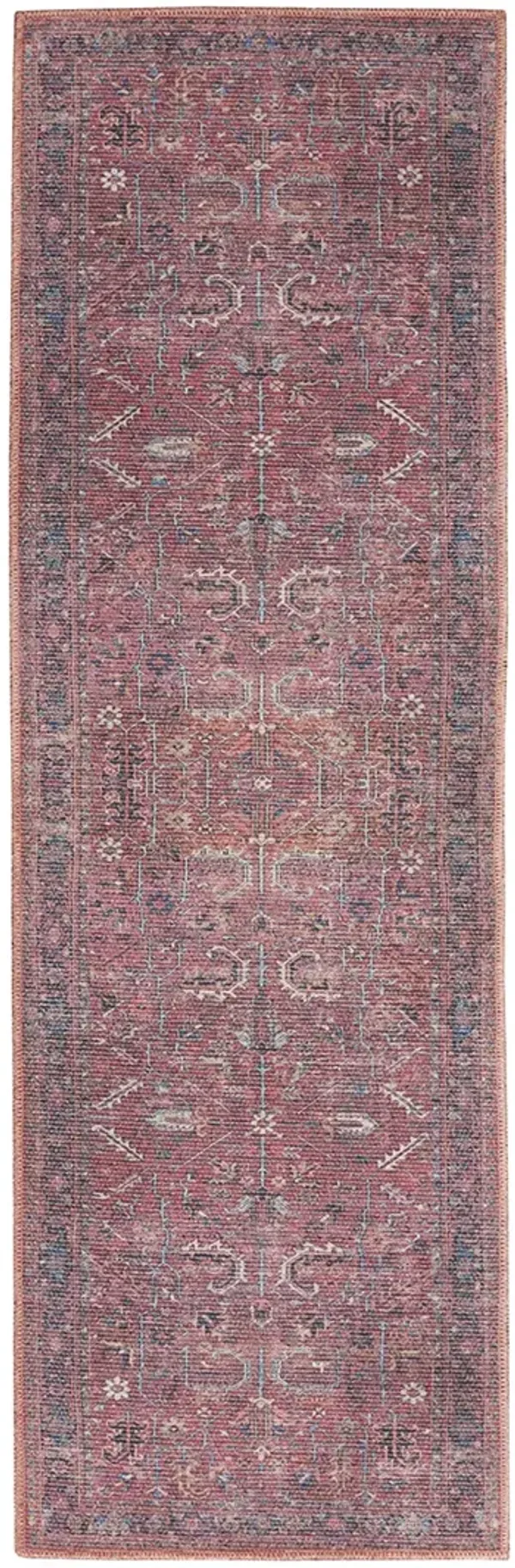 Machine Washable Series 1 SR102 Brick 2'2" x 8' Rug