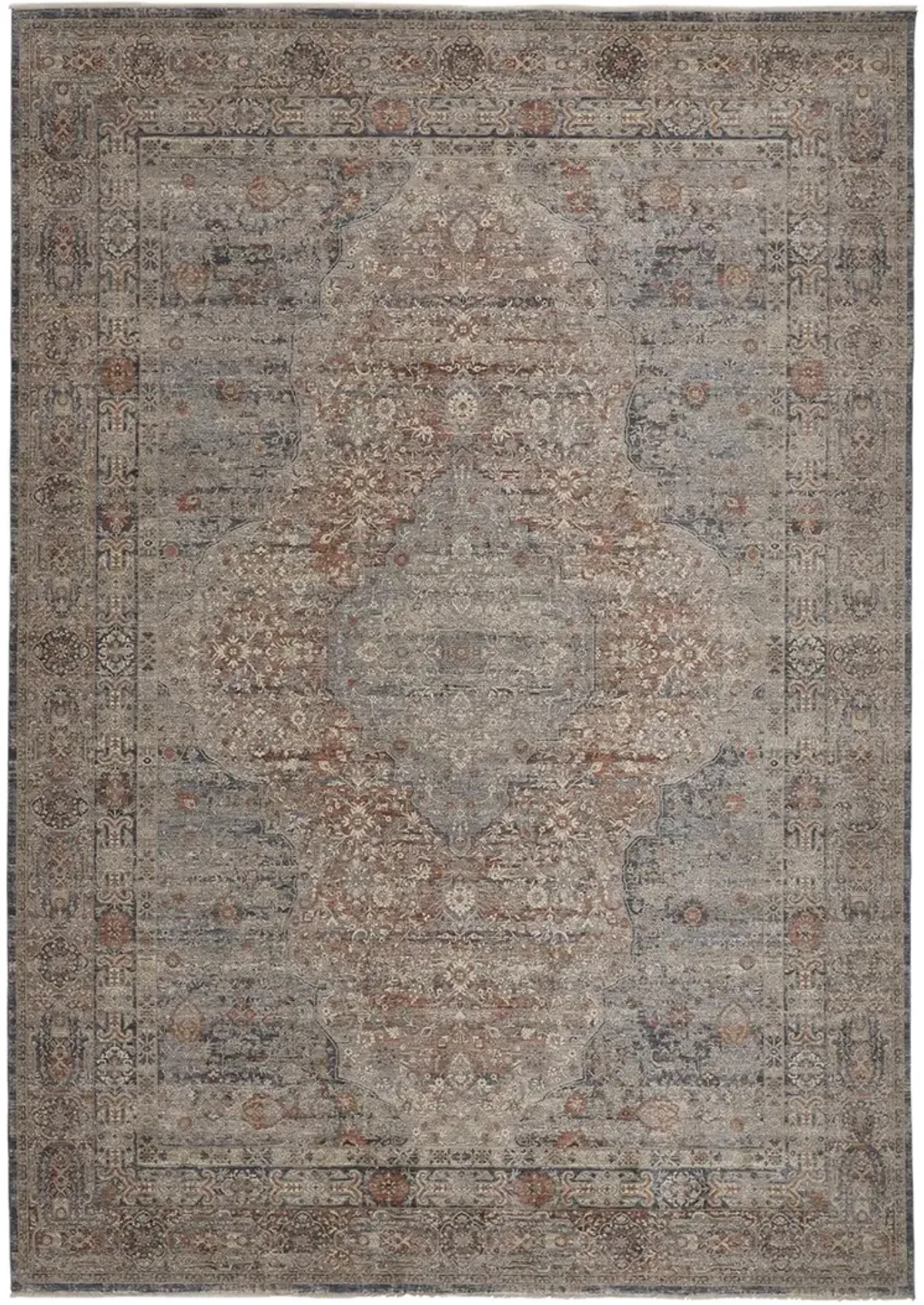 Marquette 3778F Gray/Ivory/Orange 9'6" x 12'7" Rug