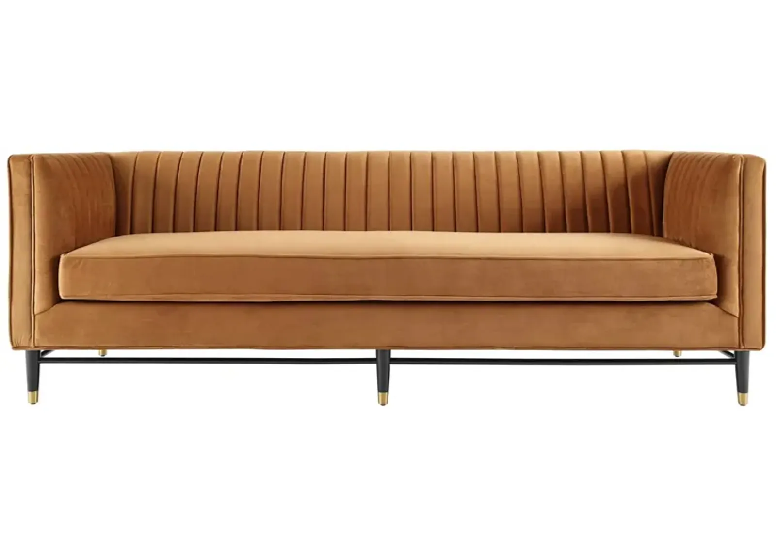 Devote Channel Tufted Performance Velvet Sofa